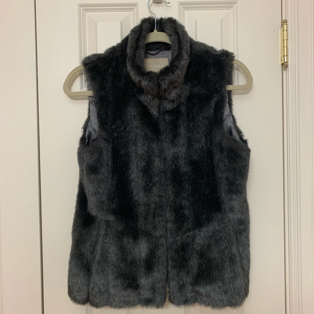 Banana Republic faux fur vest
